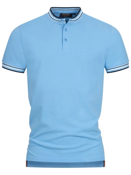 Foto van product INDICODE JEANS Shirt blauw / zwart / wit