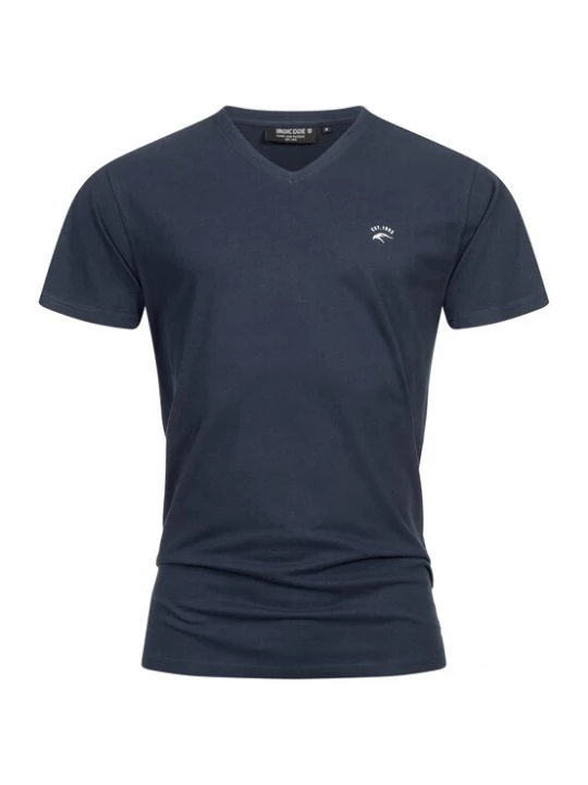 Foto van product INDICODE JEANS Shirt 'Clever' navy / wit