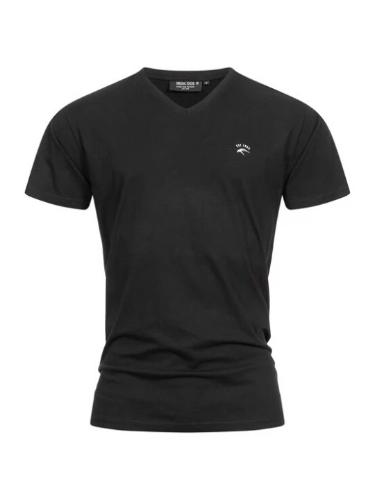 Foto van product INDICODE JEANS Shirt 'Clever' zwart / wit