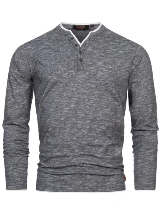 Foto van product INDICODE JEANS Shirt 'Coleson' grijs / antraciet