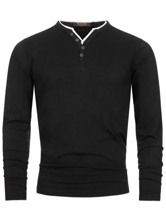 Foto van product INDICODE JEANS Shirt 'Coleson' zwart / wit