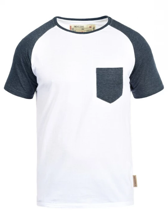 Foto van product INDICODE JEANS Shirt 'Gresham' nachtblauw / wit