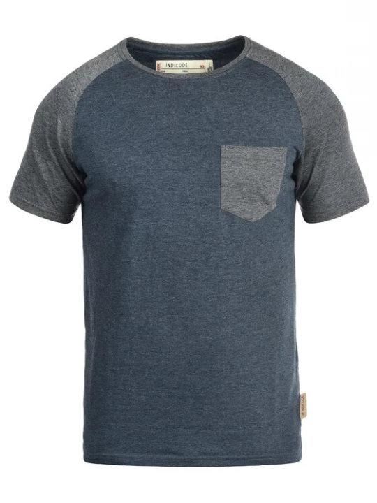 Foto van product INDICODE JEANS Shirt 'Gresham' navy / grijs gemêleerd