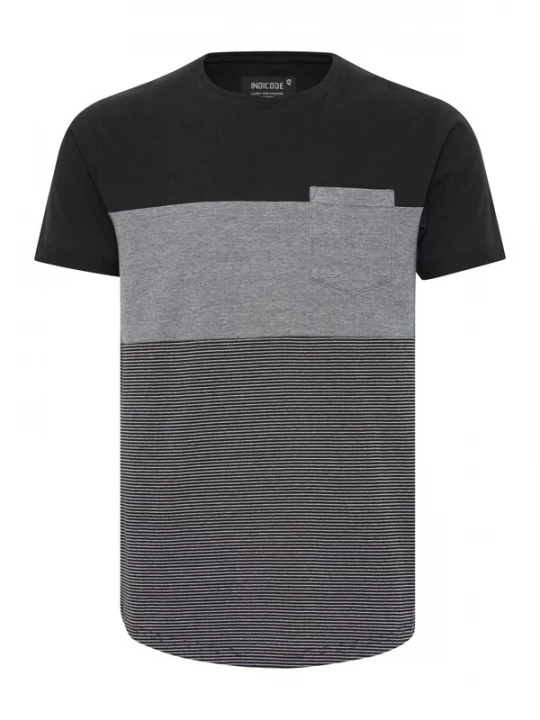 Foto van product INDICODE JEANS Shirt grijs / grijs gemêleerd / zwart