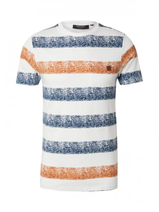 Foto van product INDICODE JEANS Shirt 'Hernandez' marine / cognac / wit