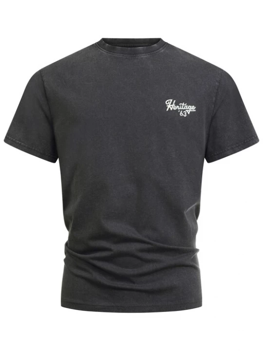 Foto van product INDICODE JEANS Shirt 'INHeritage' antraciet / wit