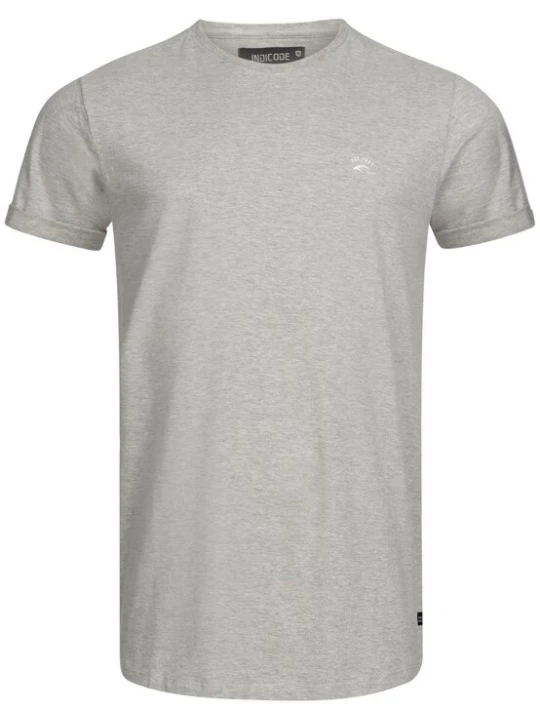 Foto van product INDICODE JEANS Shirt ' Kloge ' grijs gemêleerd