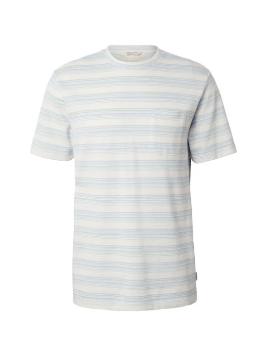 Foto van product INDICODE JEANS Shirt 'Scotland' lichtblauw / wit