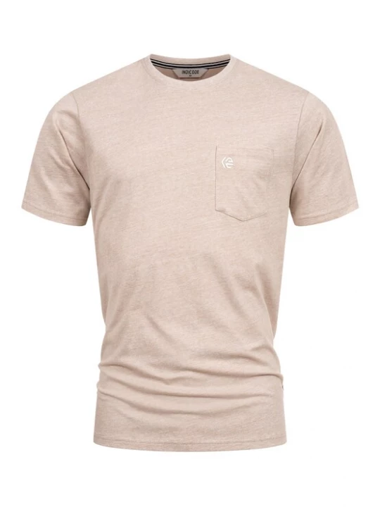 Foto van product INDICODE JEANS Shirt 'Strib' beige