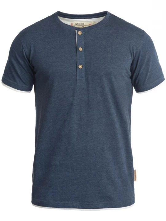 Foto van product INDICODE JEANS Shirt 'Tony' donkerblauw / wit