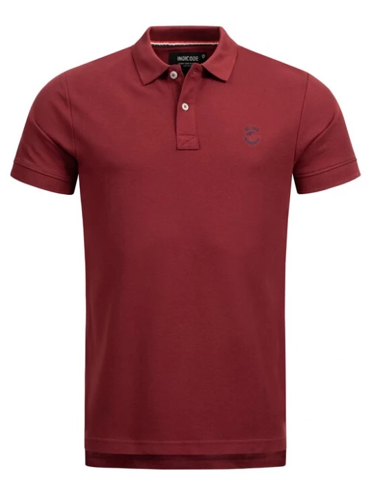 Foto van product INDICODE JEANS Shirt ' Wadim ' donkerblauw / bordeaux