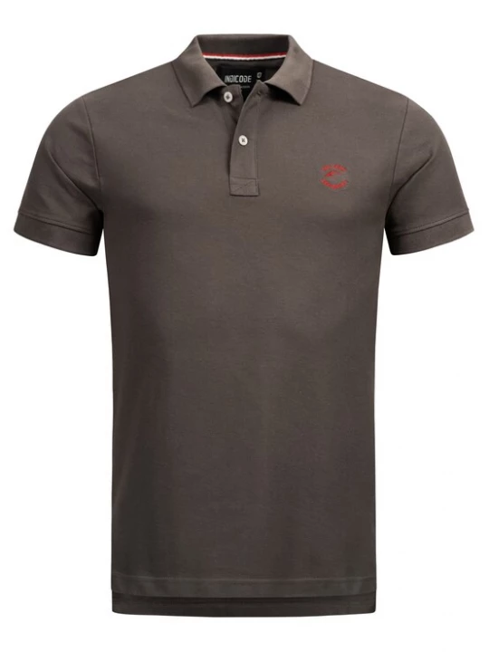 Foto van product INDICODE JEANS Shirt ' Wadim ' donkergrijs / rood