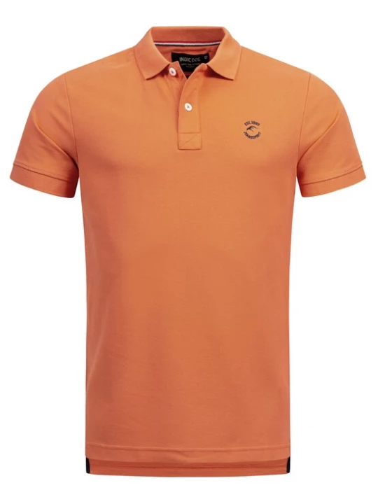 Foto van product INDICODE JEANS Shirt ' Wadim ' oranje / zwart