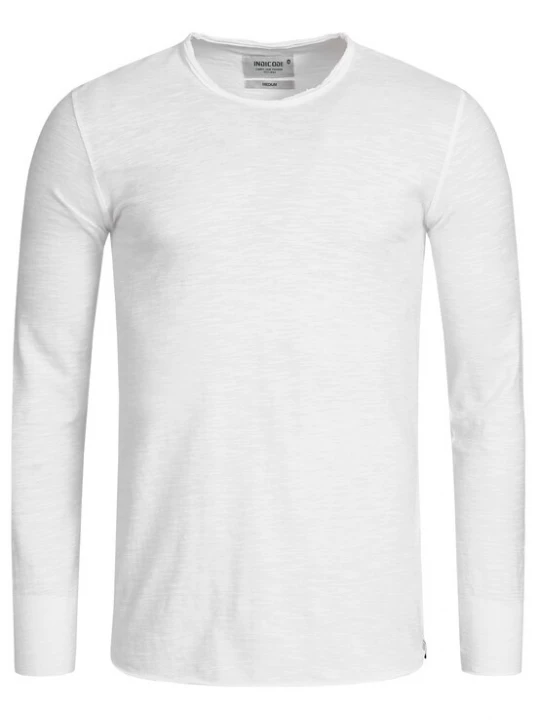Foto van product INDICODE JEANS Shirt 'Willbur' wit gemêleerd