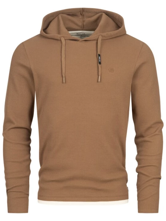 Foto van product INDICODE JEANS Sweatshirt 'Marto' bruin / zwart