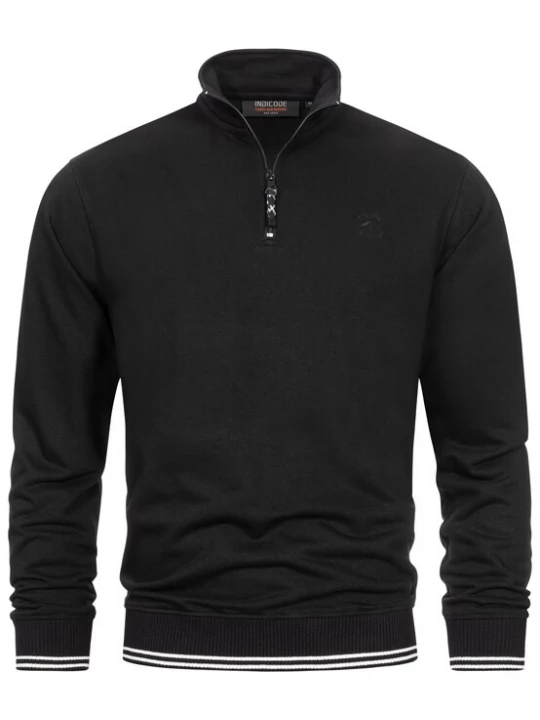 Foto van product INDICODE JEANS Sweatshirt ' Nate ' zwart / wit