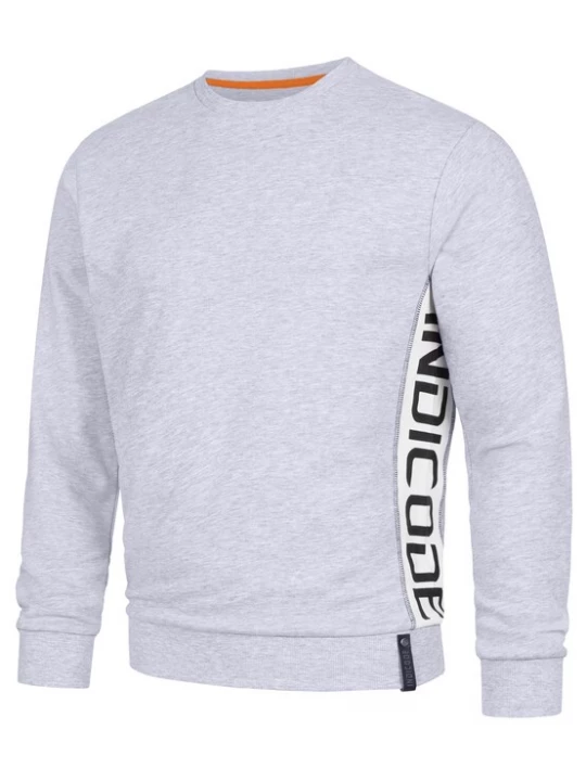 Foto van product INDICODE JEANS Sweatshirt 'Nilon' grijs / zwart / wit