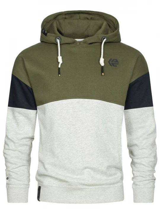 Foto van product INDICODE JEANS Sweatshirt 'Ziggy' blauw / groen / wit