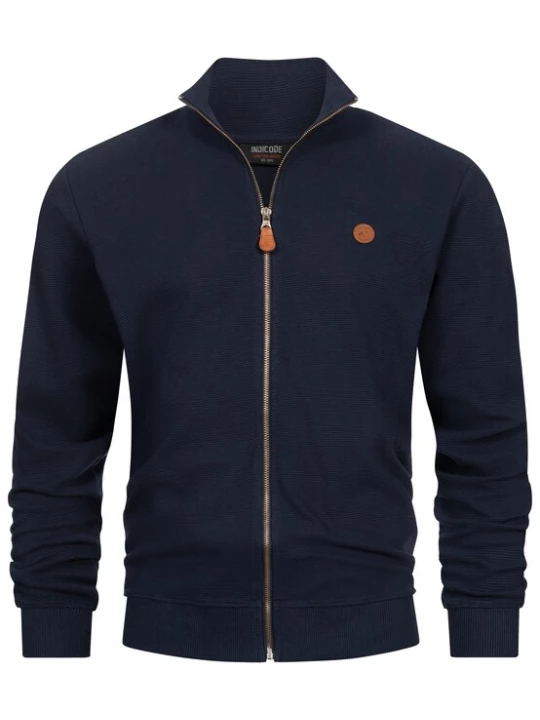 Foto van product INDICODE JEANS Sweatvest 'Guadalupe' marine