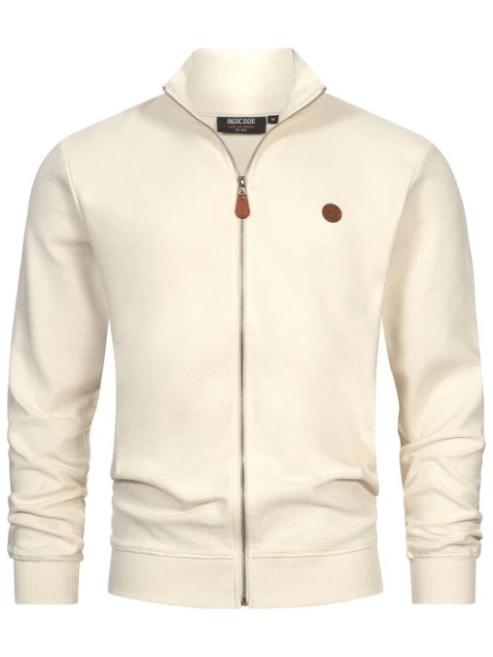 Foto van product INDICODE JEANS Sweatvest 'Guadalupe' offwhite