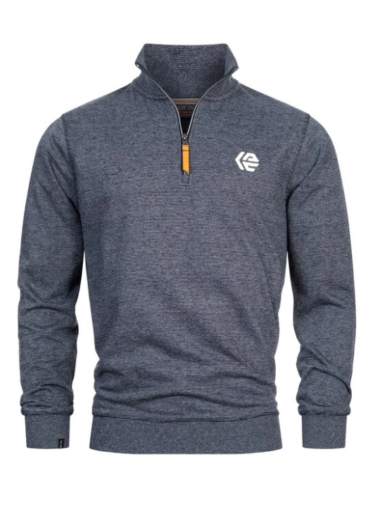 Foto van product INDICODE JEANS Trui ' Caspar ' blauw / wit