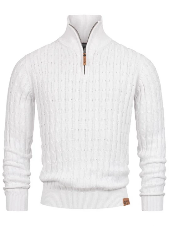 Foto van product INDICODE JEANS Trui ' Hector ' bruin / wit