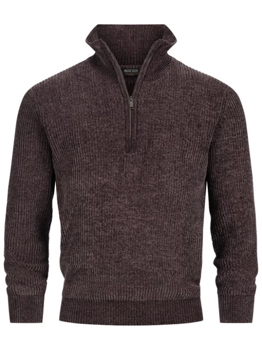 Foto van product INDICODE JEANS Trui 'INHunch ' donkerbruin