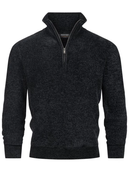 Foto van product INDICODE JEANS Trui 'INHunch ' zwart