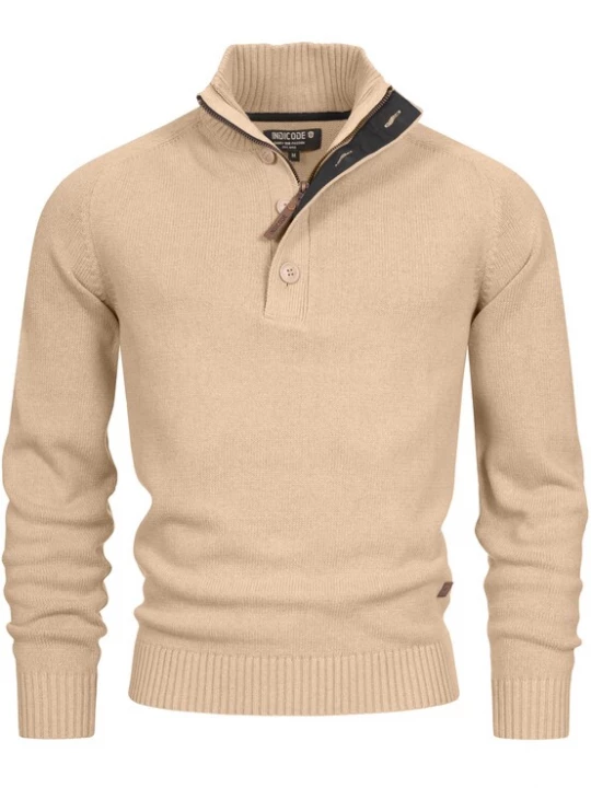 Foto van product INDICODE JEANS Trui ' INIsalu ' beige