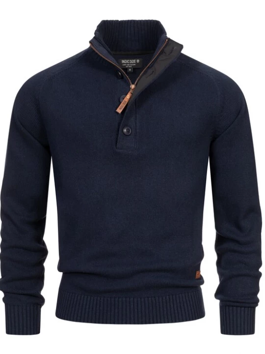 Foto van product INDICODE JEANS Trui ' INIsalu ' donkerblauw