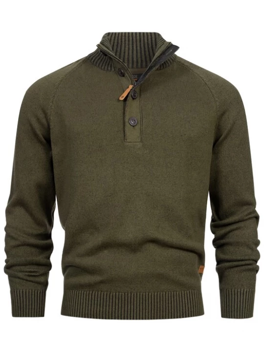 Foto van product INDICODE JEANS Trui 'INRajas' donkergroen