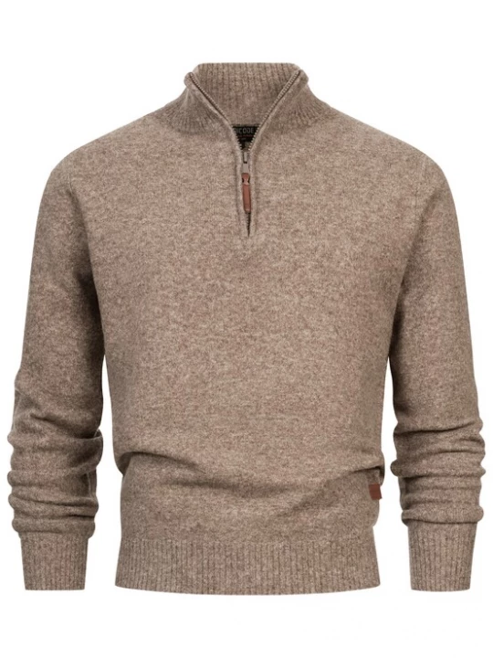 Foto van product INDICODE JEANS Trui 'INTrax' lichtbruin
