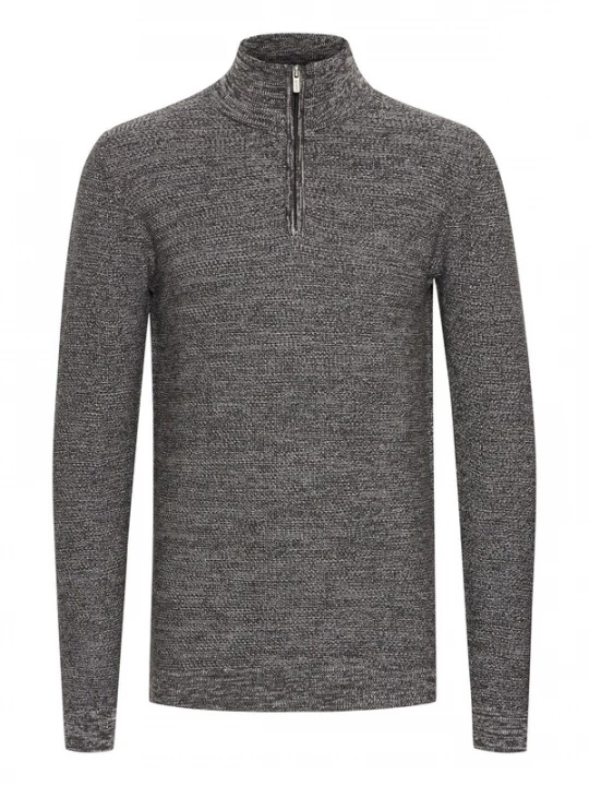 Foto van product INDICODE JEANS Trui 'Jador' donkergrijs / wit