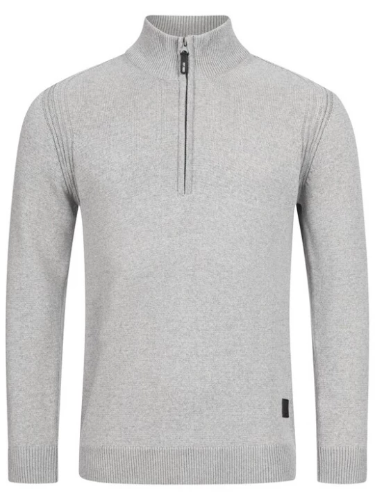 Foto van product INDICODE JEANS Trui 'Pointeau' lichtgrijs / zwart