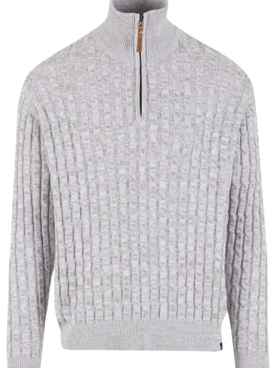 Foto van product INDICODE JEANS Trui 'Rufus' lichtgrijs