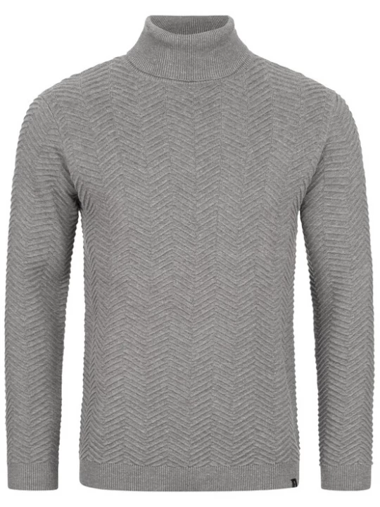 Foto van product INDICODE JEANS Trui 'Saini' grijs gemêleerd