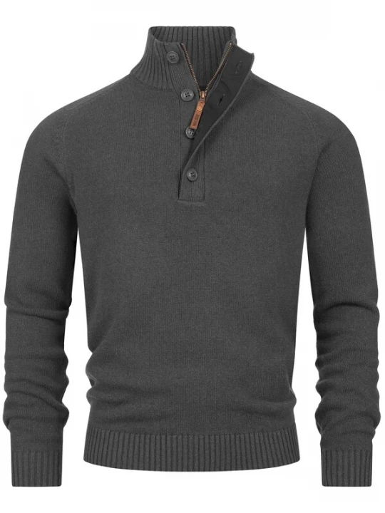 Foto van product INDICODE JEANS Trui 'Salu' donkergrijs