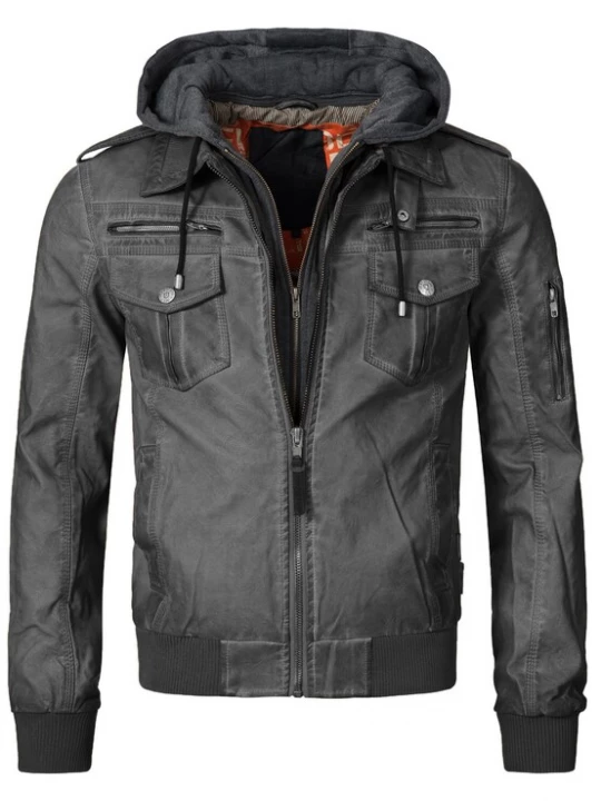 Foto van product INDICODE JEANS Tussenjas 'Aaron' basaltgrijs