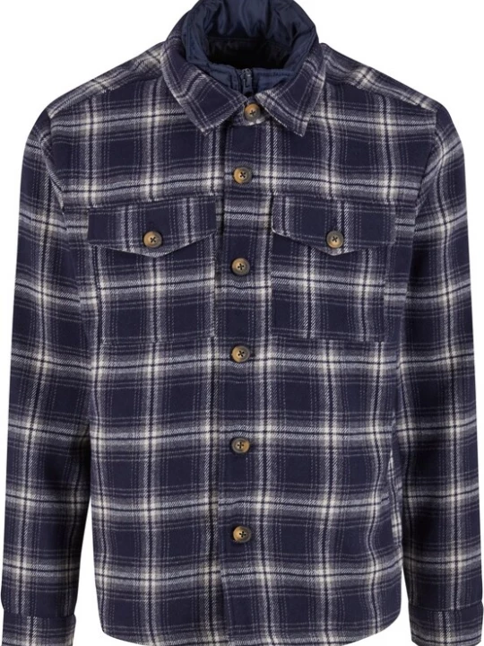 Foto van product INDICODE JEANS Tussenjas 'Benito' donkerblauw / grijs / wit