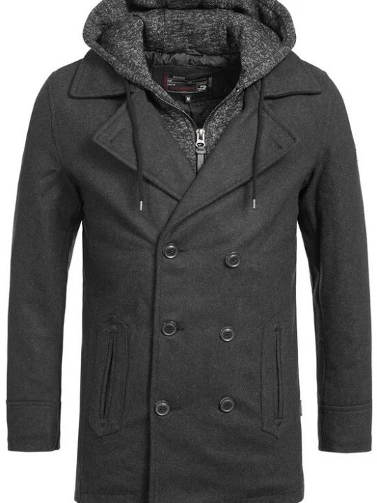 Foto van product INDICODE JEANS Tussenjas ' Cliff Jacke ' grijs gemêleerd