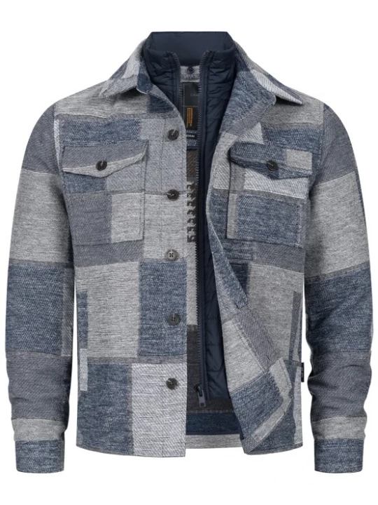 Foto van product INDICODE JEANS Tussenjas 'INDjango' blauw / grijs