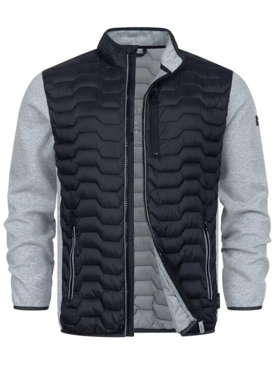 Foto van product INDICODE JEANS Tussenjas 'INErlando' lichtgrijs / zwart