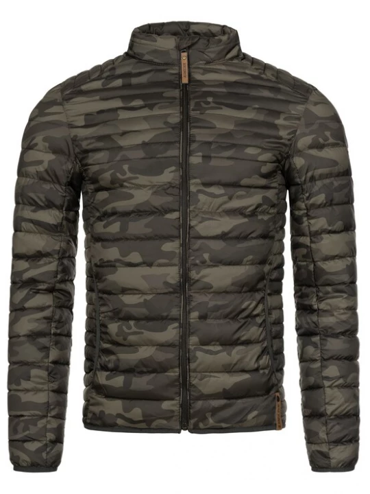Foto van product INDICODE JEANS Tussenjas 'Islington' kaki / olijfgroen / spar
