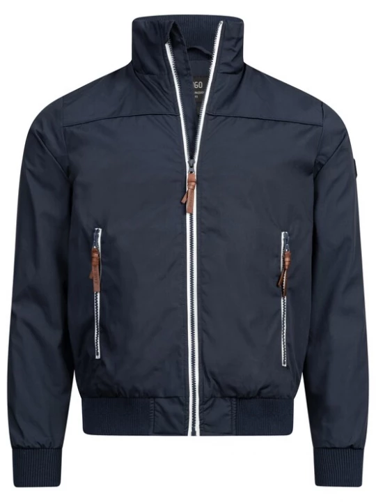 Foto van product INDICODE JEANS Tussenjas 'Ivano' nachtblauw / bruin / wit