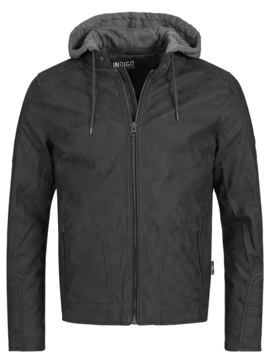 Foto van product INDICODE JEANS Tussenjas 'Miguel' grijs / zwart