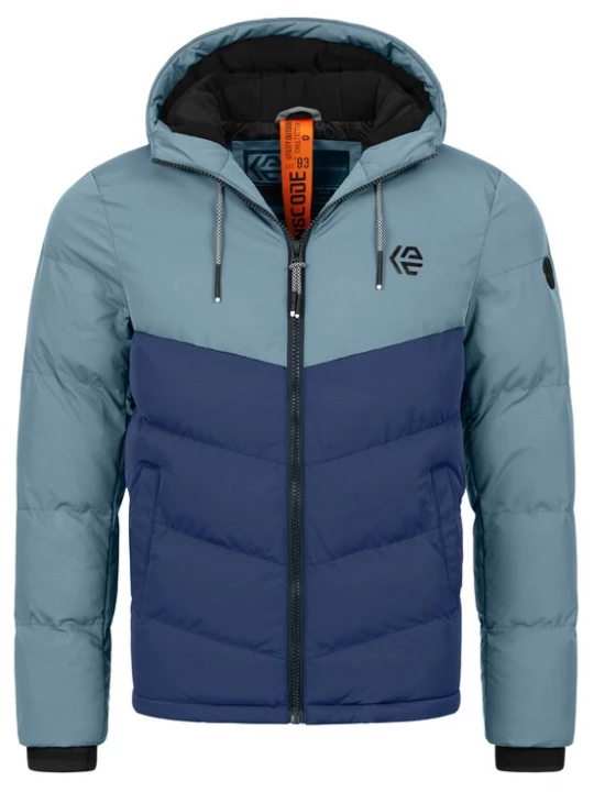 Foto van product INDICODE JEANS Winterjas 'Agiotis' blauw / navy / zwart