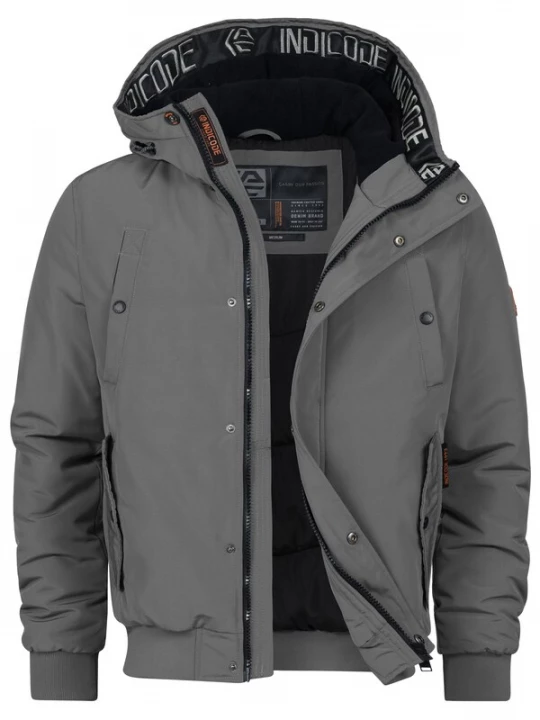 Foto van product INDICODE JEANS Winterjas ' Albanos ' grijs