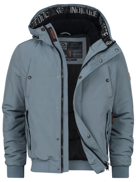 Foto van product INDICODE JEANS Winterjas 'Albanos ' hemelsblauw