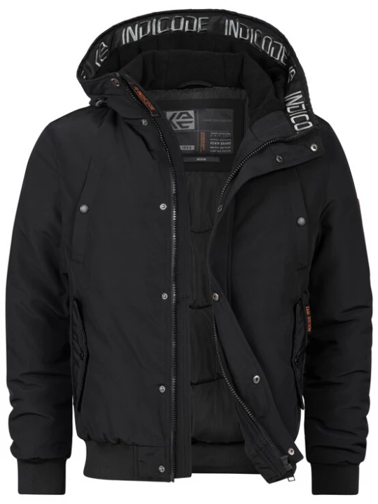 Foto van product INDICODE JEANS Winterjas 'Albanos ' zwart