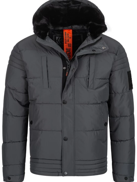 Foto van product INDICODE JEANS Winterjas 'Blaise' grijs